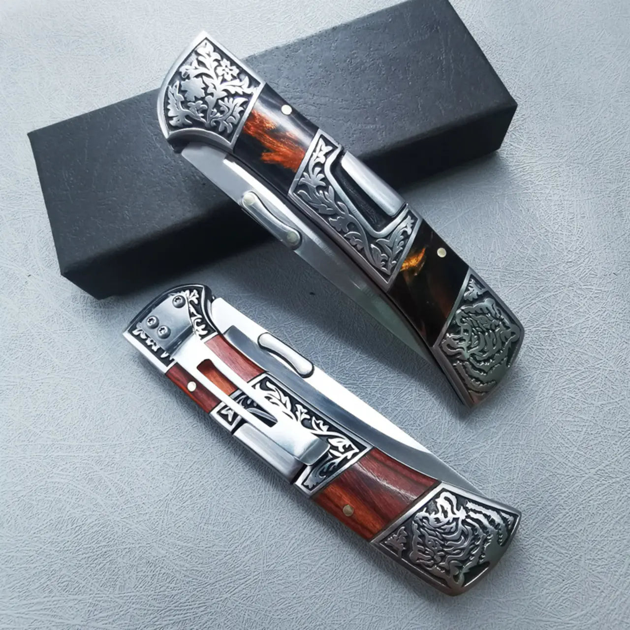 Heritage Bloom · Vintage Engraved Precision Axis Tool