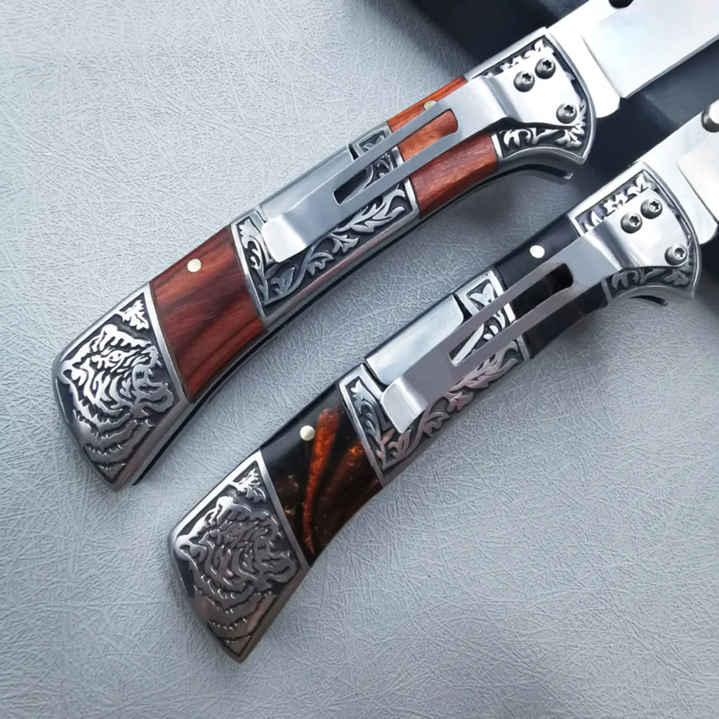 Heritage Bloom · Vintage Engraved Precision Axis Tool