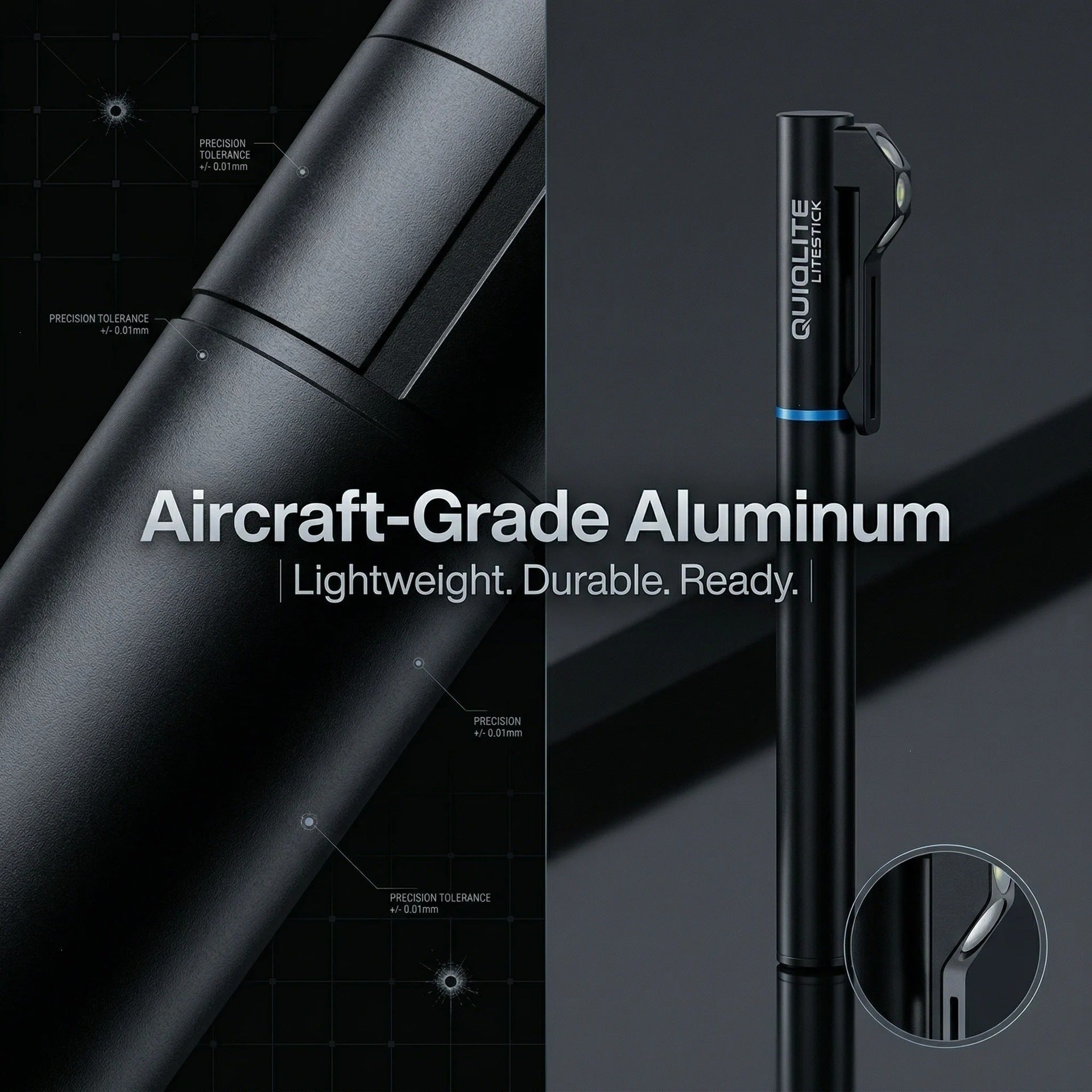 BeamMatrix™ 3-LED Multi-Angle Pen Light with Green Laser
