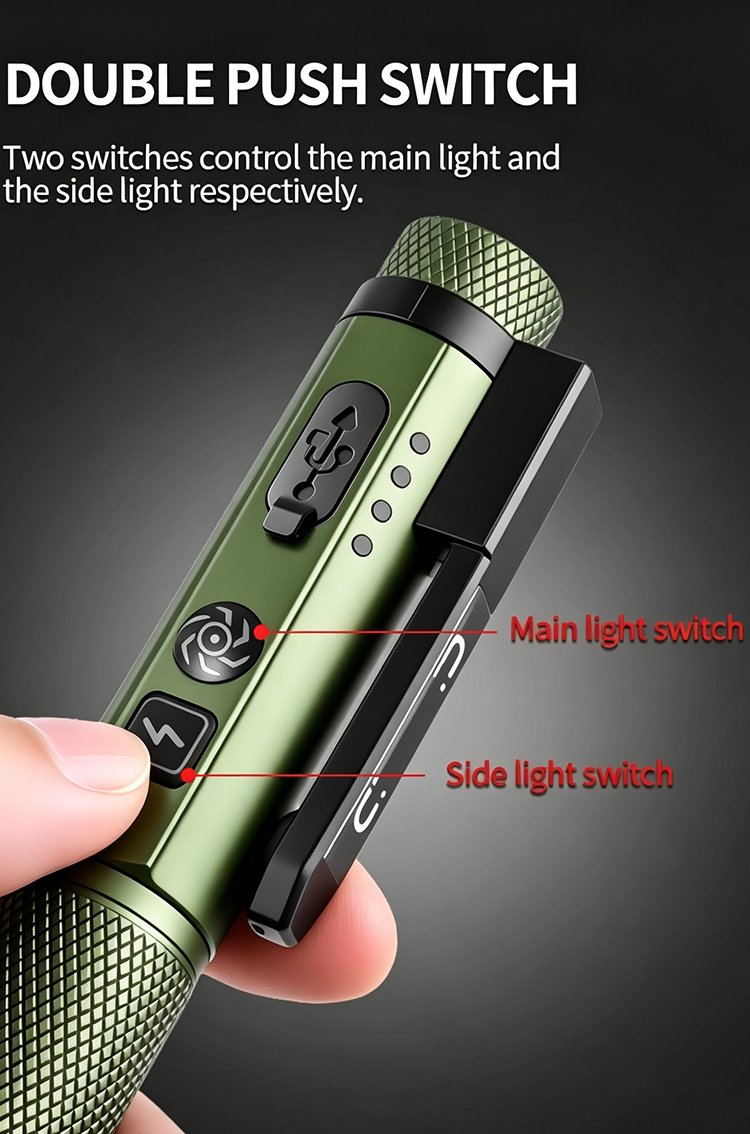 Yunmai Multi-Source Magnetic LED Pen Inspection Work Light with Red Laser