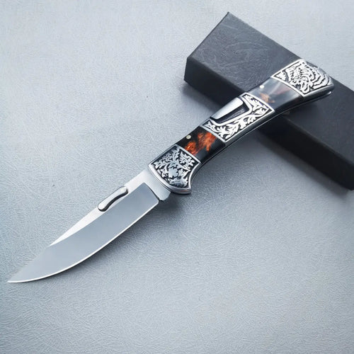 Heritage Bloom · Vintage Engraved Precision Axis Tool
