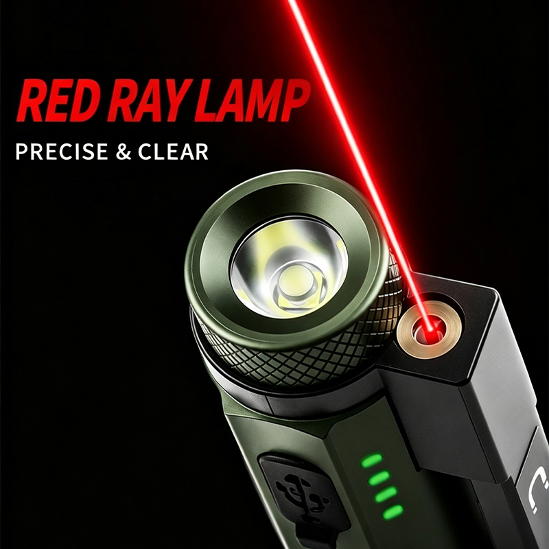 Yunmai Multi-Source Magnetic LED Pen Inspection Work Light with Red Laser