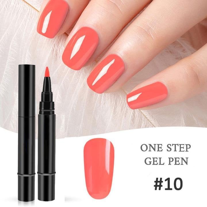 💅⭐Limited Time Buy 1 Get 1 Free! ✨One Step Nail Gel Pen🎨Free handheld mini UV nail lamp💡