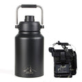 64oz Large-Capacity Stainless Steel Space Bottle: Leak-Proof, Convenient Handle