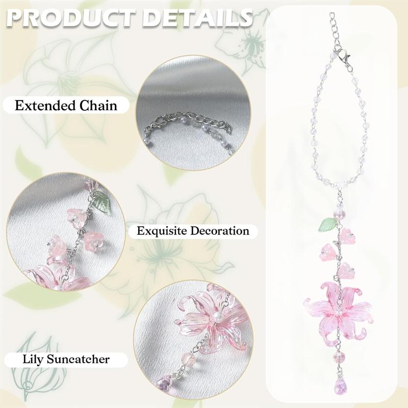 📢📢50% OFF !!⏰ Elegant Crystal Floral Car Charm
