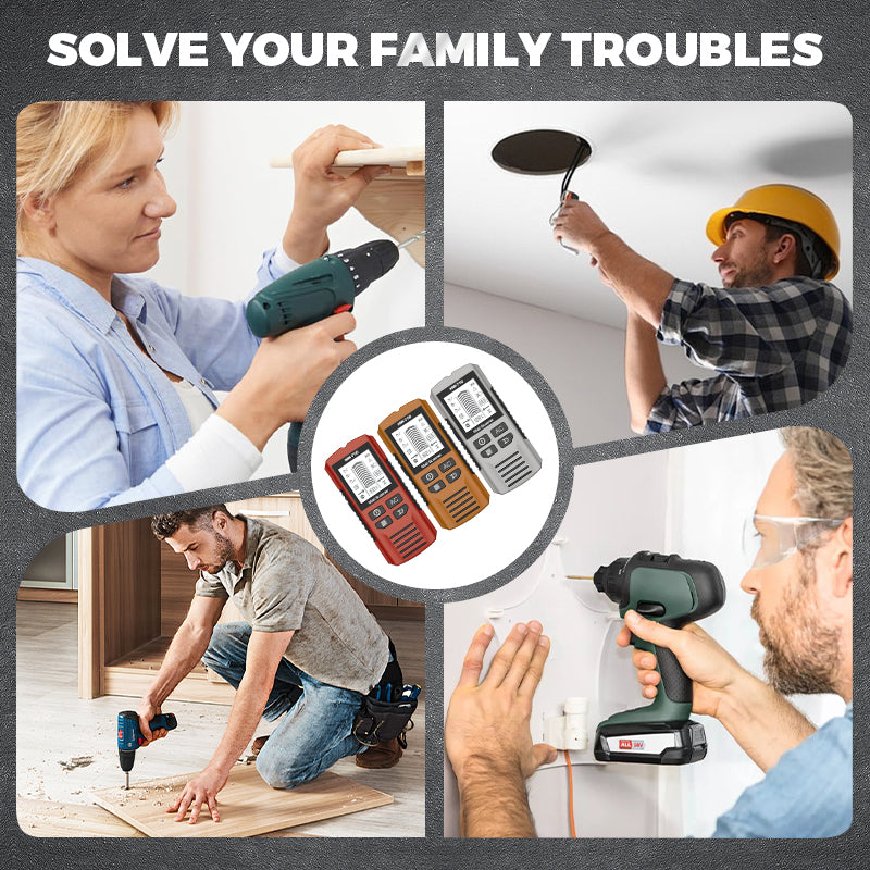 ⚡ Multifunctional Handheld Metal & Wall Detector – Finds Studs, Pipes & Wires, Easy-to-Read LCD 🔧