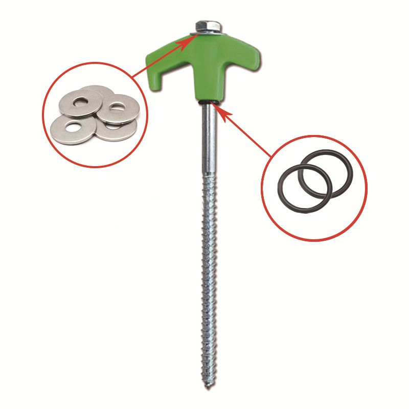 ✈️8" Screw-in Tent Stakes Ground Anchors（BUY 3GET 3 FREE）