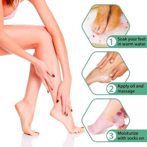 🔥Buy one get one free for the first 50 customers!🔥 - Moisturizing Foot Mask Exfoliating Silicone Socks Beach Protective Socks