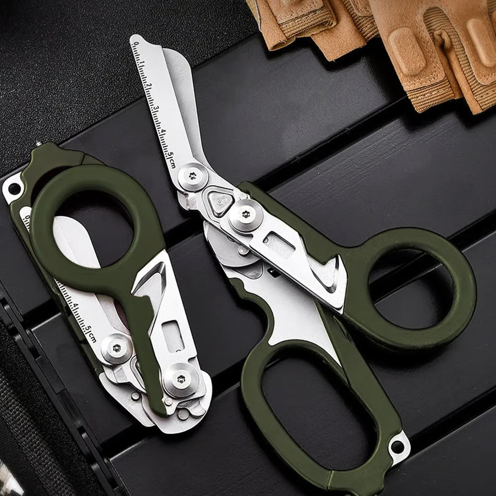 Tactical 8-in-1 Medical Trauma Shears with Window Breaker
