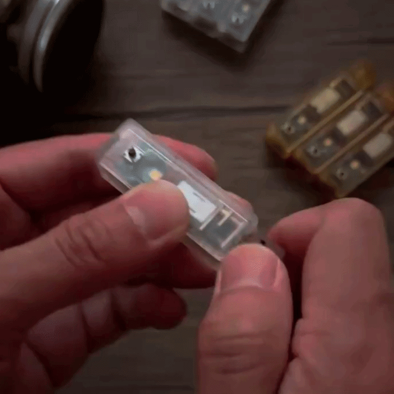 MicroSpi Kinetic Self-Powered EDC Pocket Light and Fidget Pendant
