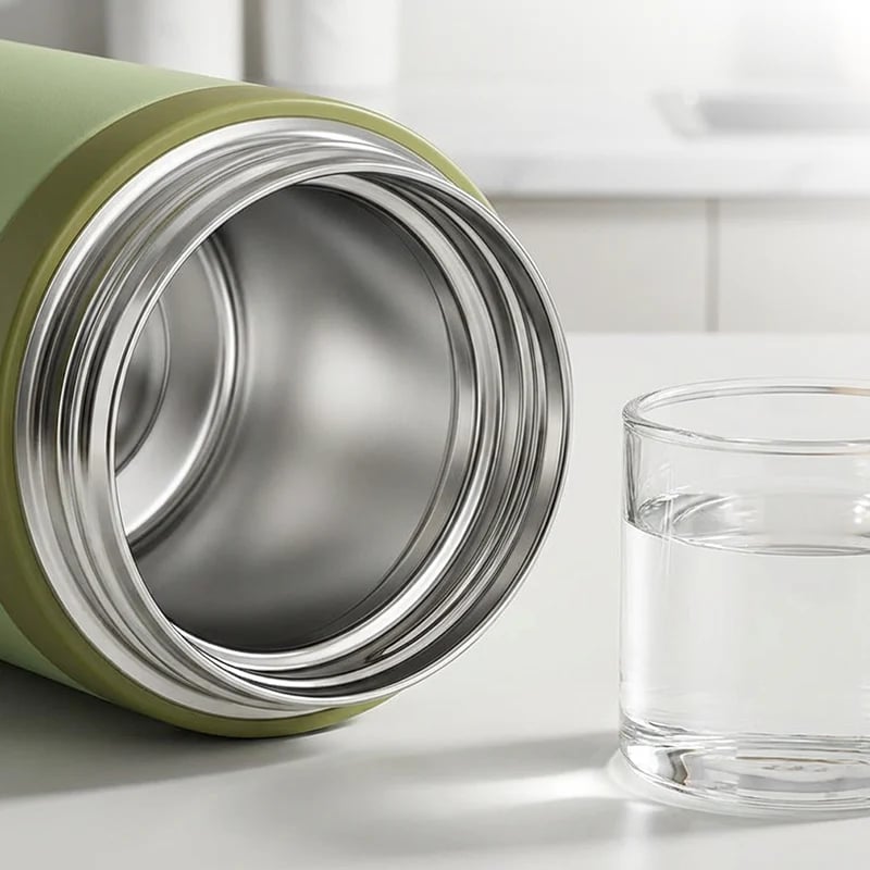 💥Stainless Steel Vacuum Insulated Bottle with Lidded Cup