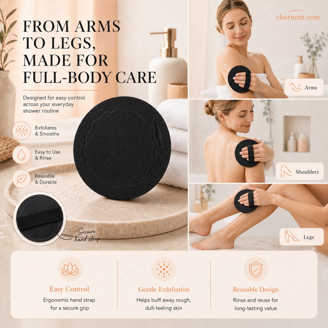 🔥Limited-time 50% off🚿Exfoliating Scrub Bath Pads🧖‍♀️