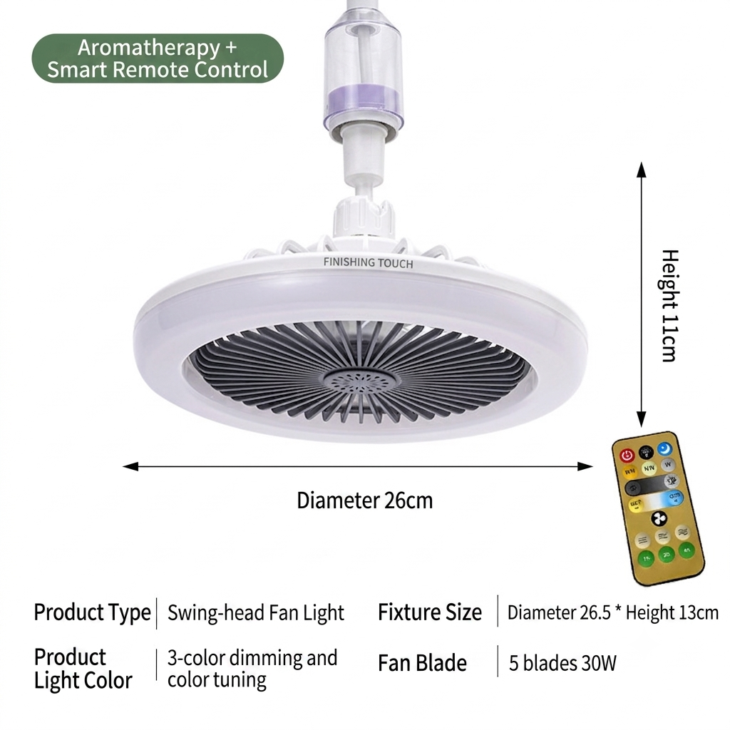❄️ Summer 50% Off ✨ Global Sales Exceed 1 Million ❄️ Remote Control Ceiling Fan with Light