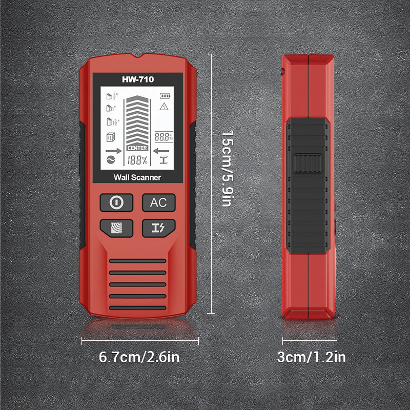⚡ Multifunctional Handheld Metal & Wall Detector – Finds Studs, Pipes & Wires, Easy-to-Read LCD 🔧