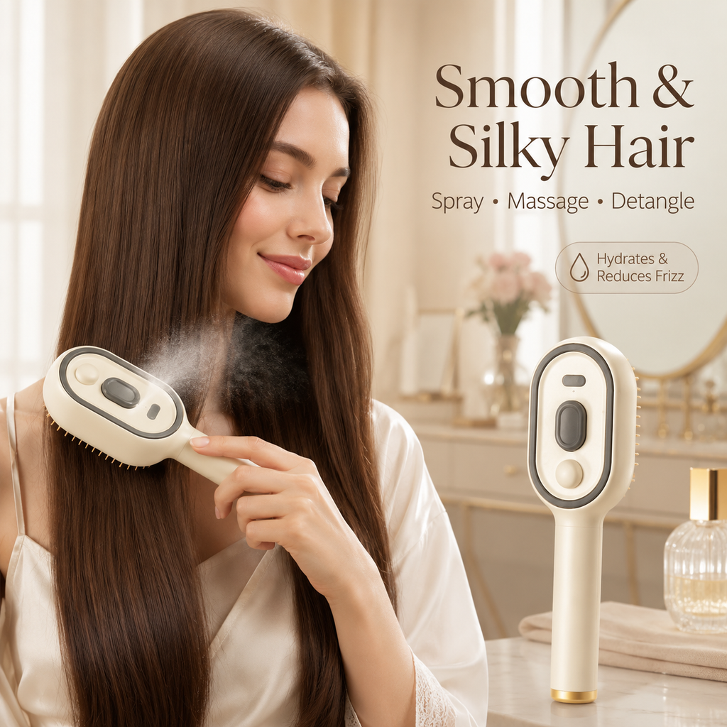 🔥Last Day Sale 50% OFF🔥Electric Spray Air Cushion Massage Comb