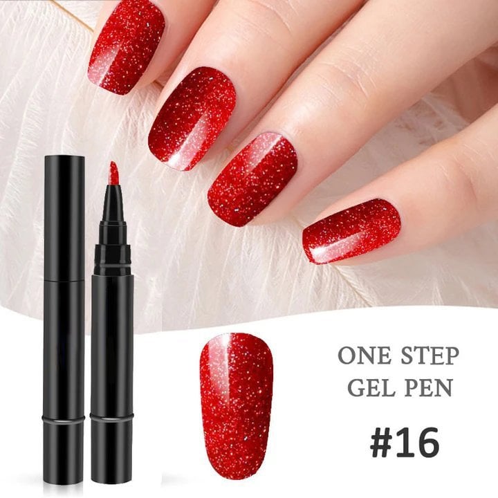 💅⭐Limited Time Buy 1 Get 1 Free! ✨One Step Nail Gel Pen🎨Free handheld mini UV nail lamp💡