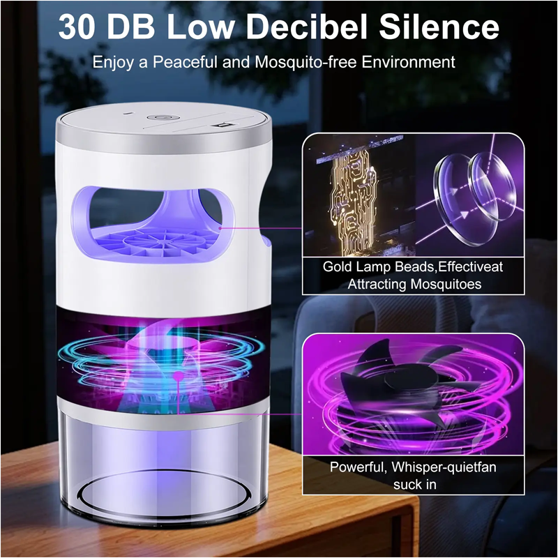🦟 LIMITED-TIME 50% OFF! ✨ Indoor LED Bug Zapper – UV Light, Chemical-Free, Night Light ✨