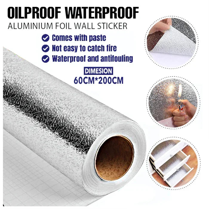 📢 HOT  SALE ! ✨Aluminum Foil Self Adhesive Wall Stickers
