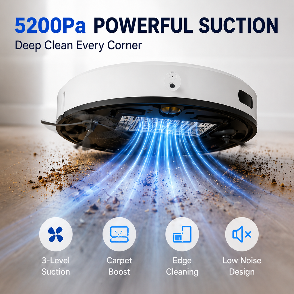 ⚠️ONLY 78PCS⚠️Robot Vacuum Cleaner Robot Vacuum