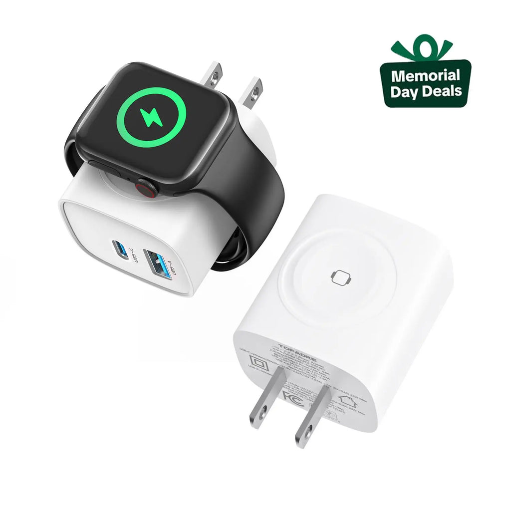 🔥Bonus Free Cable!🔥3-in-1 Magnetic Apple Watch & iPhone Charger