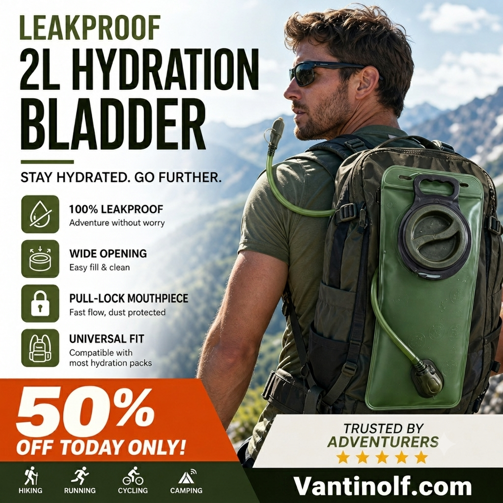 🔥Surprising 50% off! 🏕️ Stay hydrated anytime, anywhere! 💦2L water bag with quick-release tube