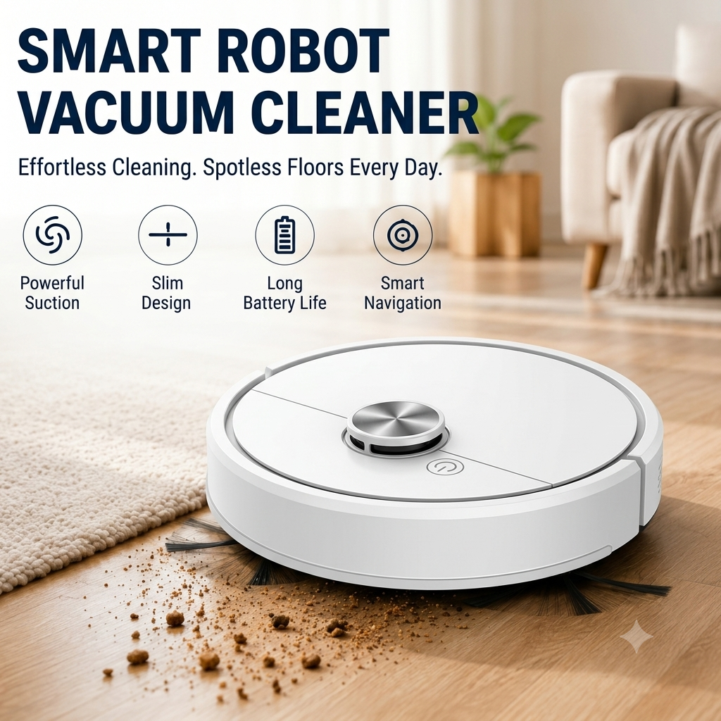 ⚠️ONLY 78PCS⚠️Robot Vacuum Cleaner Robot Vacuum