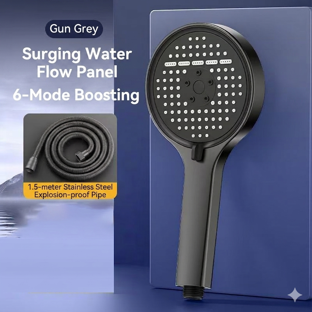 High-Pressure Adjustable Rainfall Shower Head
