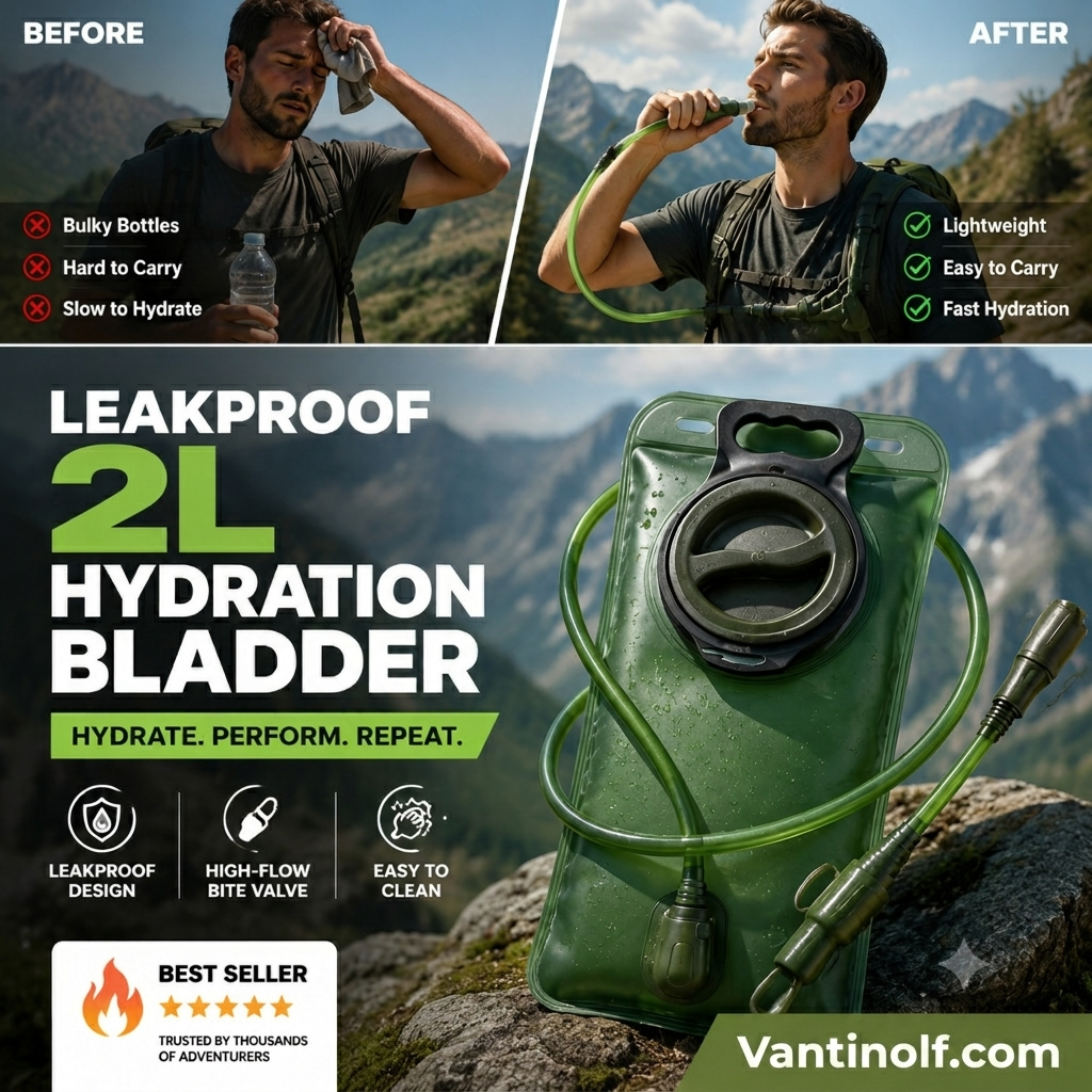 🔥Surprising 50% off! 🏕️ Stay hydrated anytime, anywhere! 💦2L water bag with quick-release tube