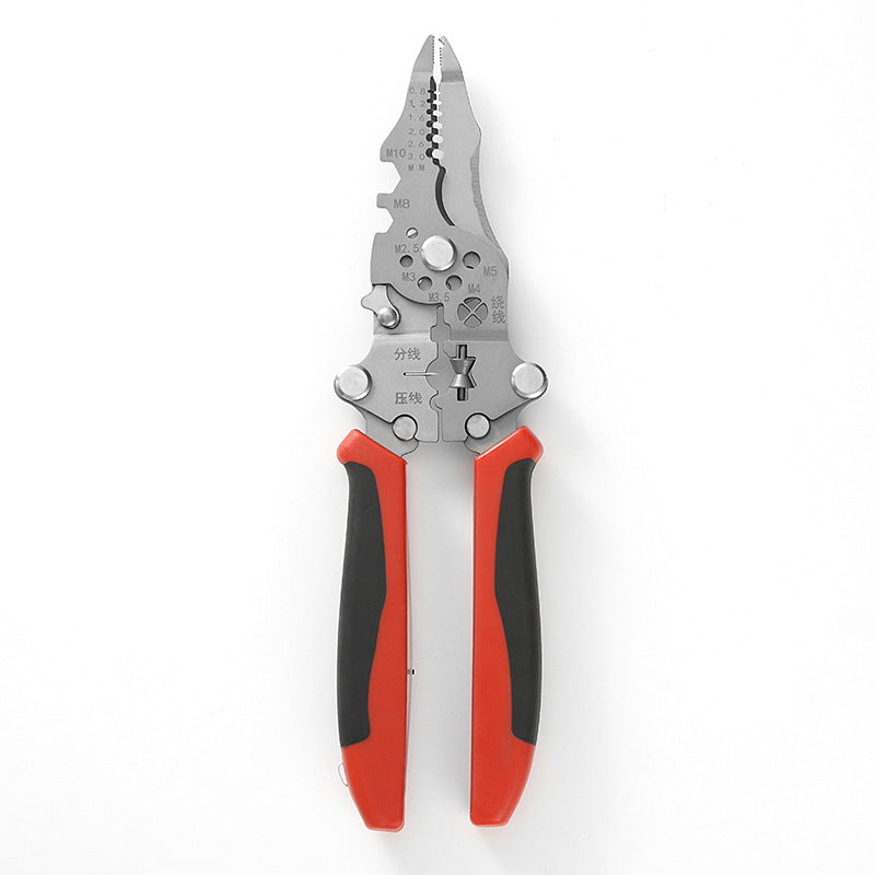 👷‍♂️Multifunctional Foldable Wire Stripping Scissors with Electrical Test