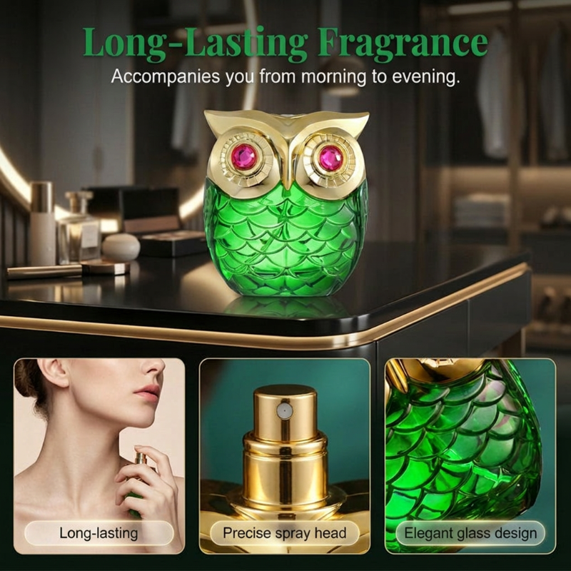 🏖️Summer Hot Sale 50% OFF🏝️🦉Mystical Eau de Parfum – Mysterious Scent, Elegant Owl Bottle, Long-Lasting💎