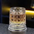 Luxury 360° Spinning Crystal Glass – Star-Cut Stress Relief Whiskey & Wine Glass, Elegant European Barware Gift，Rotating Glass Cup Spinning Glass Cup