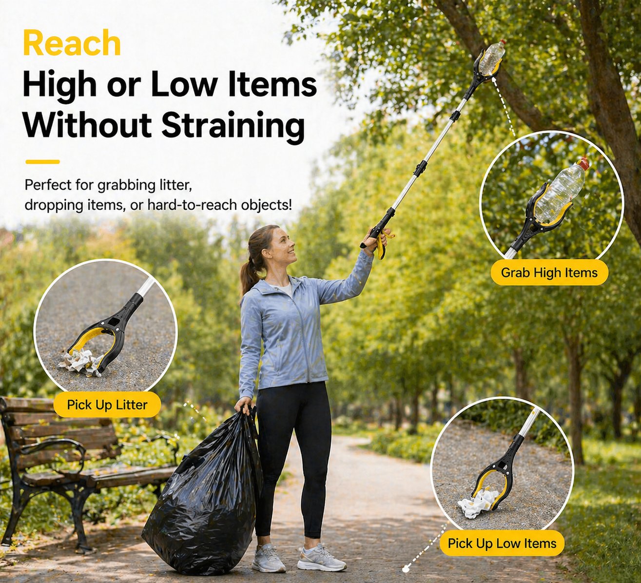 🔥First 50 customers get 50% off for a limited time 🔥360° rotating 43-inch extra-long gripper tool