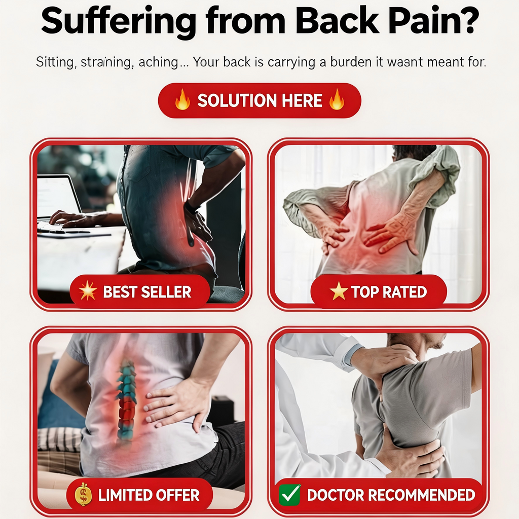 👑50% off🏆Magnetic therapy lumbar stretcher combined with acupuncture and massage🌿