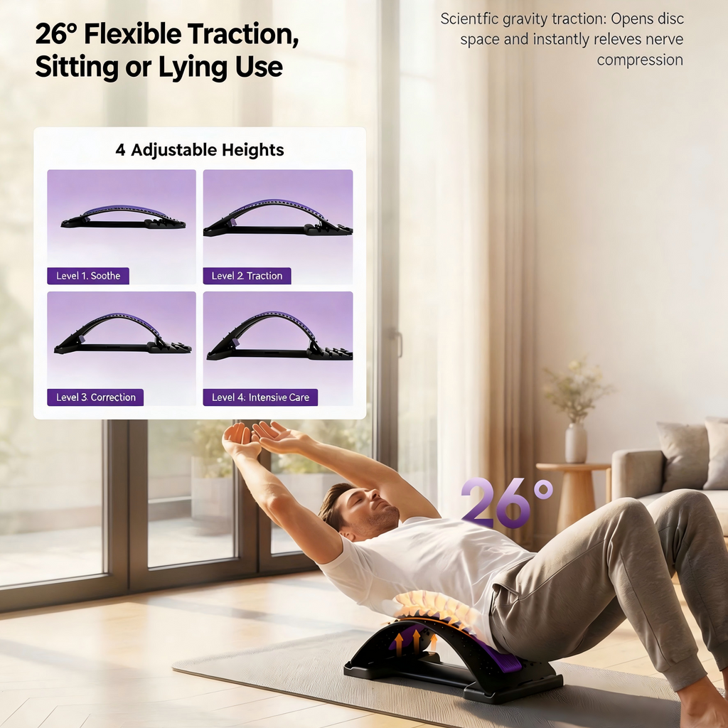 👑50% off🏆Magnetic therapy lumbar stretcher combined with acupuncture and massage🌿