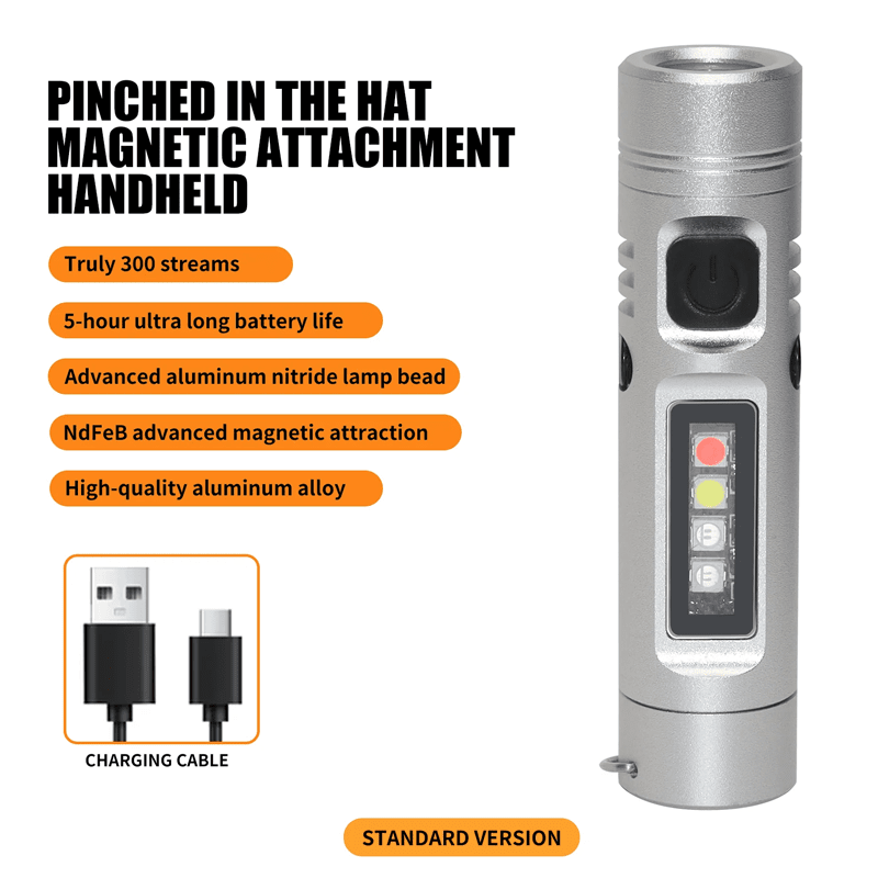 AeroLite Pro Aluminum Flashlight – Pocket-Size Multi-Function Tool
