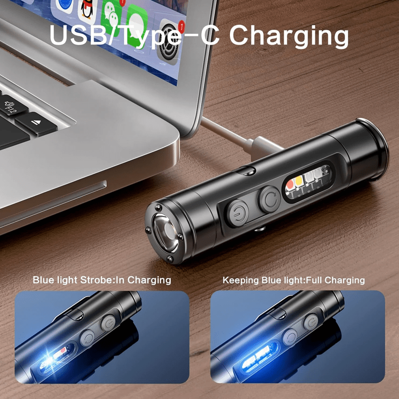 AeroLite Pro Aluminum Flashlight – Pocket-Size Multi-Function Tool