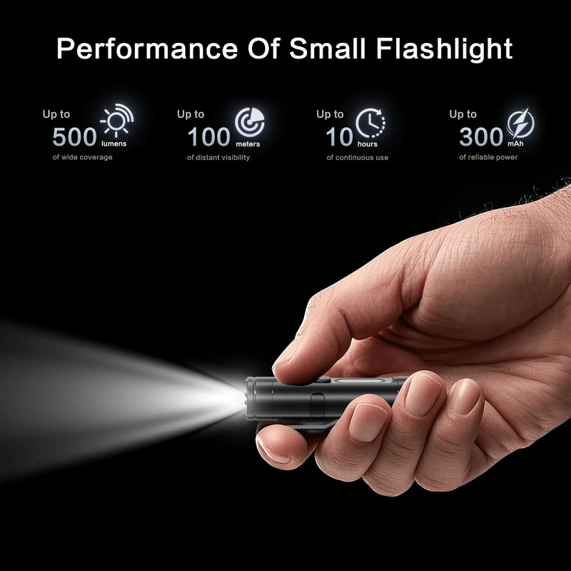 AeroLite Pro Aluminum Flashlight – Pocket-Size Multi-Function Tool