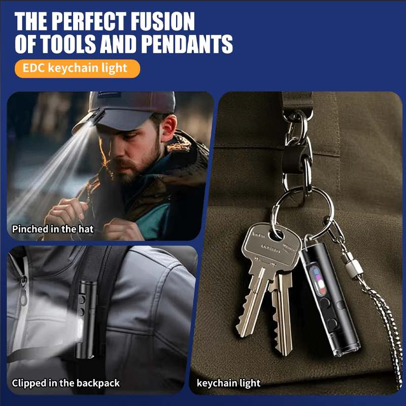 AeroLite Pro Aluminum Flashlight – Pocket-Size Multi-Function Tool