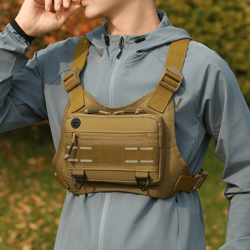 ArmorGrid Outdoor Tactical Vest – Fully Adjustable & Multi-Pocket Design