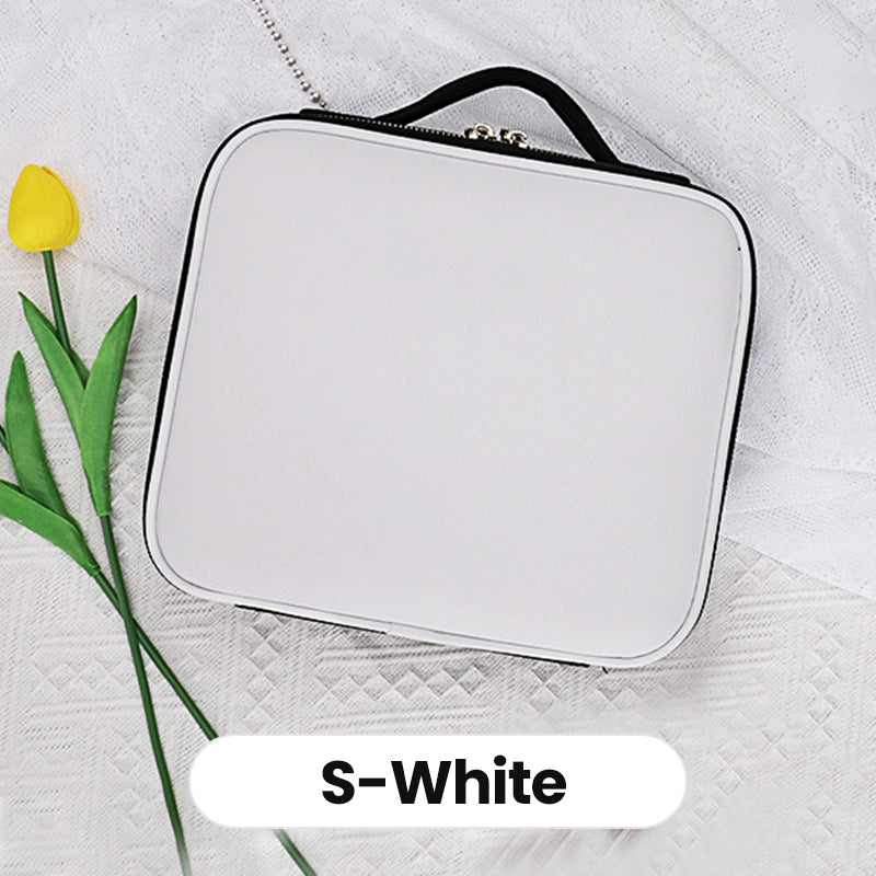 📢📢50% OFF !! ⏰Flawless Makeup Anywhere – Portable LED Mirror Makeup Bag!✨