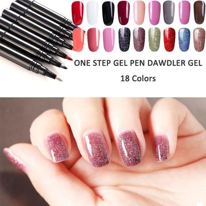 💅⭐Limited Time Buy 1 Get 1 Free! ✨One Step Nail Gel Pen🎨Free handheld mini UV nail lamp💡