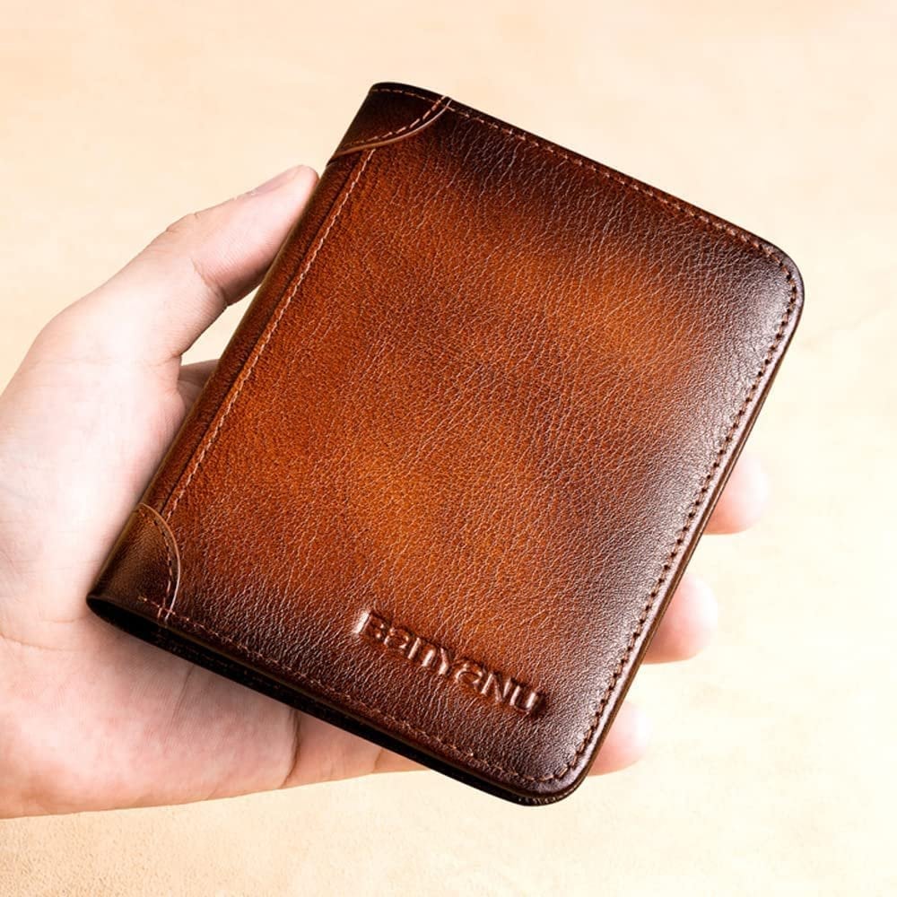 💼 LIMITED TIME 50% OFF! 🛡️ Genuine Leather RFID Blocking Wallet – Waterproof, Slim, Large Capacity 🔐