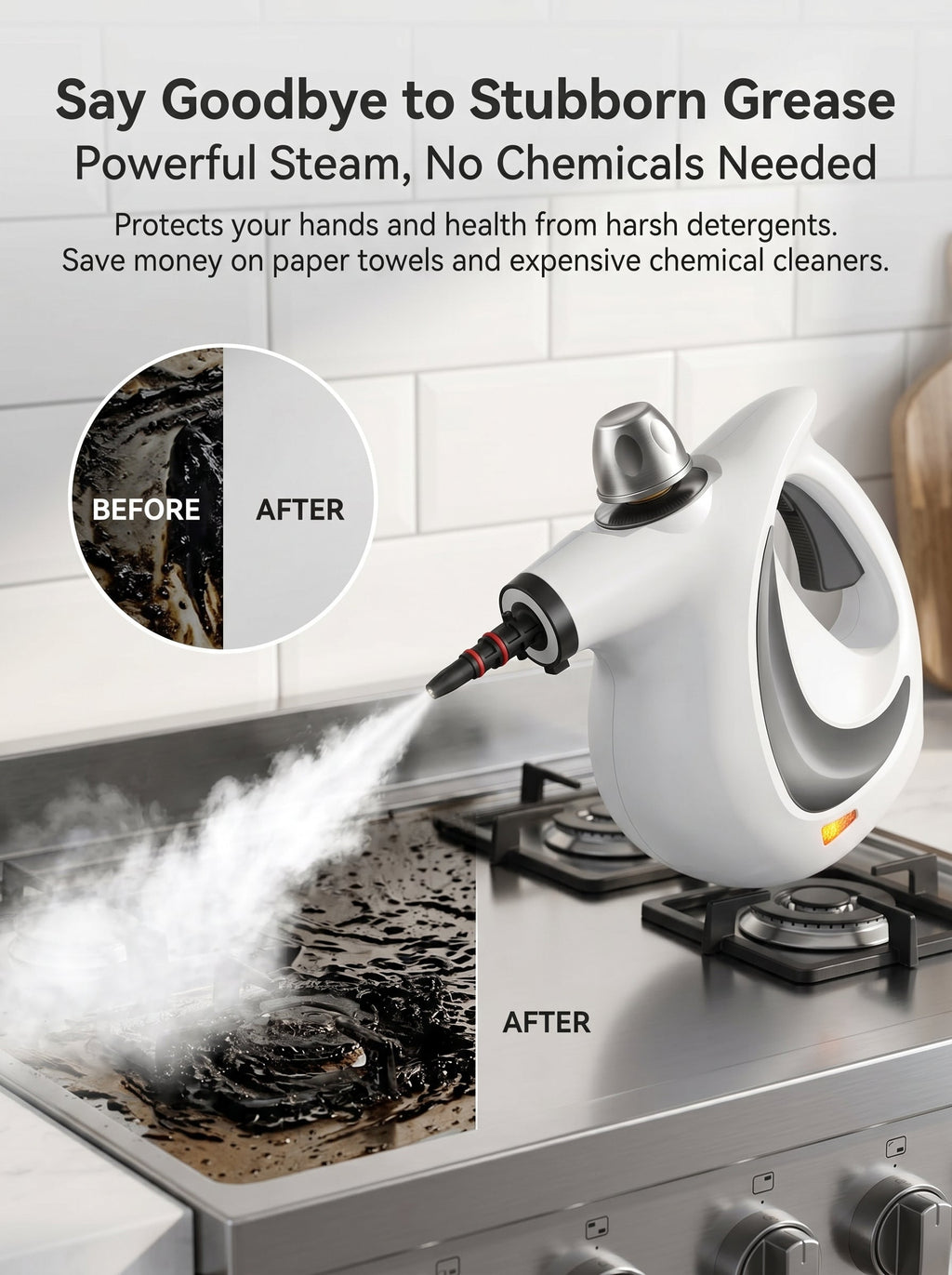🔥HOT SALE🔥Handheld Steam Cleaner for Home Car And Office Powerful