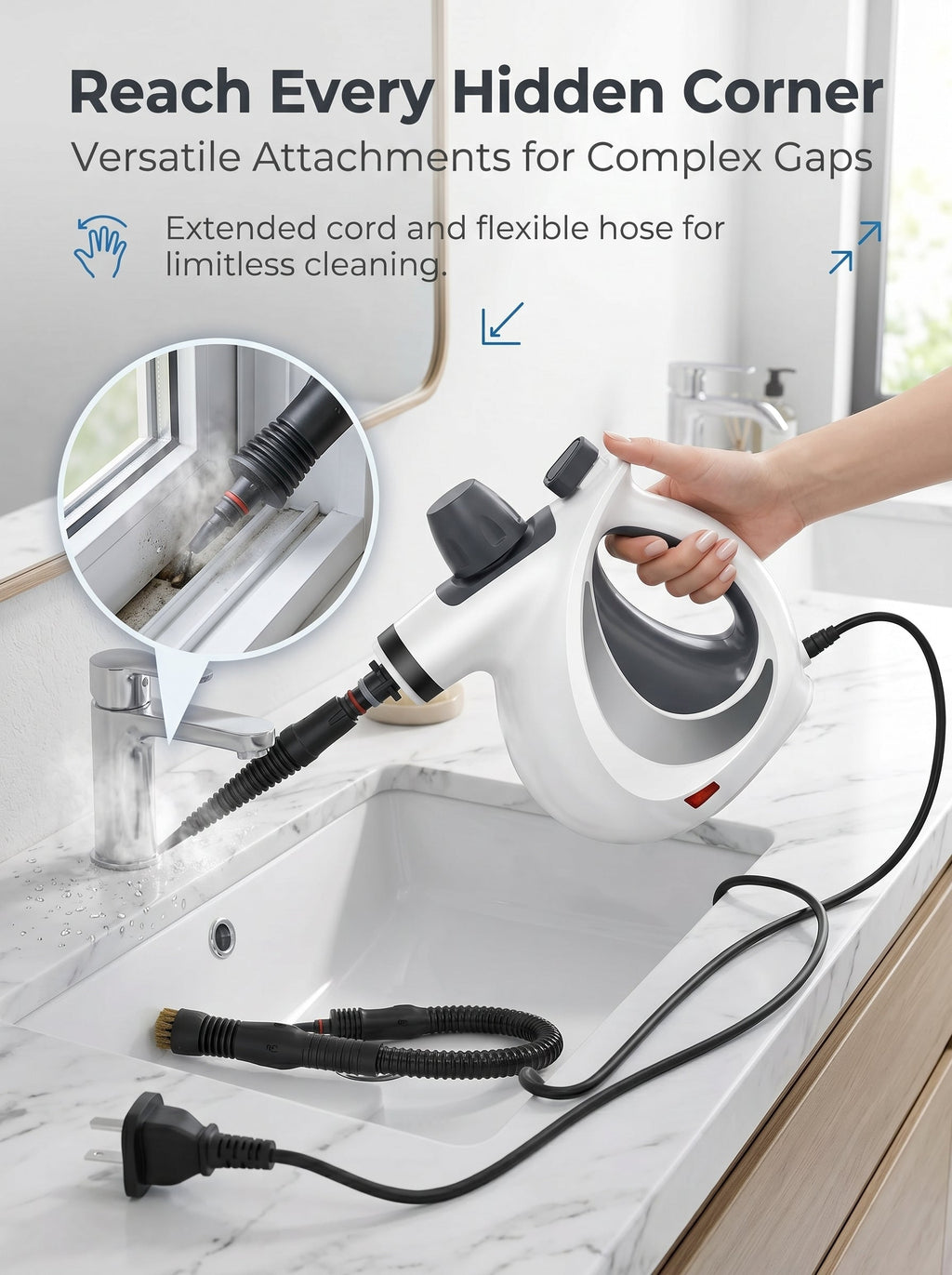 🔥HOT SALE🔥Handheld Steam Cleaner for Home Car And Office Powerful