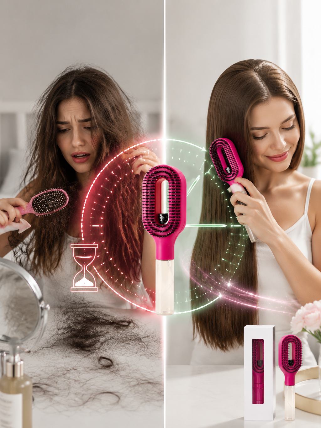 50% OFF🔥 Best Finds 2026‼️🔥🔥This unique 2-in-1 water spray hairbrush