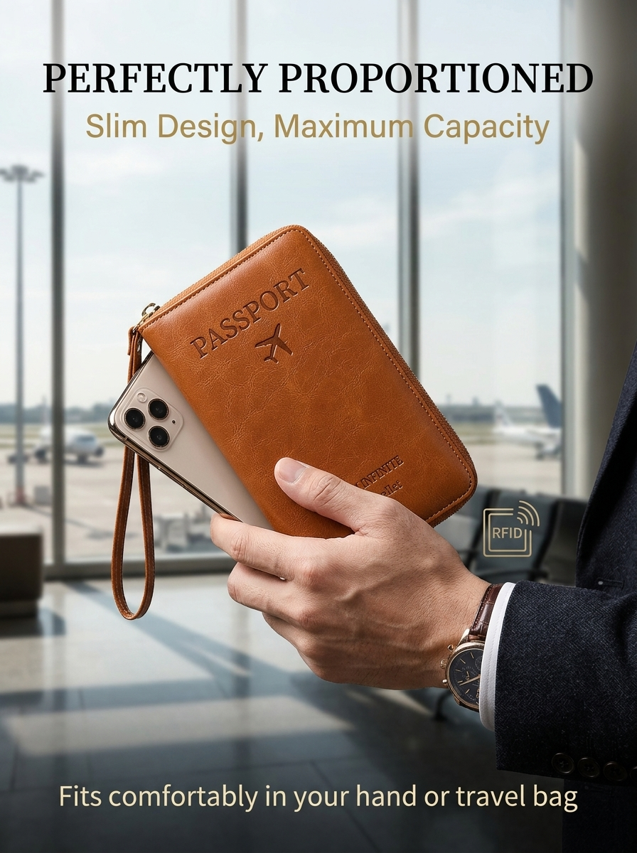 ⏳Limited-time 50% off⏰Multi-Functional RFID Passport Wallet