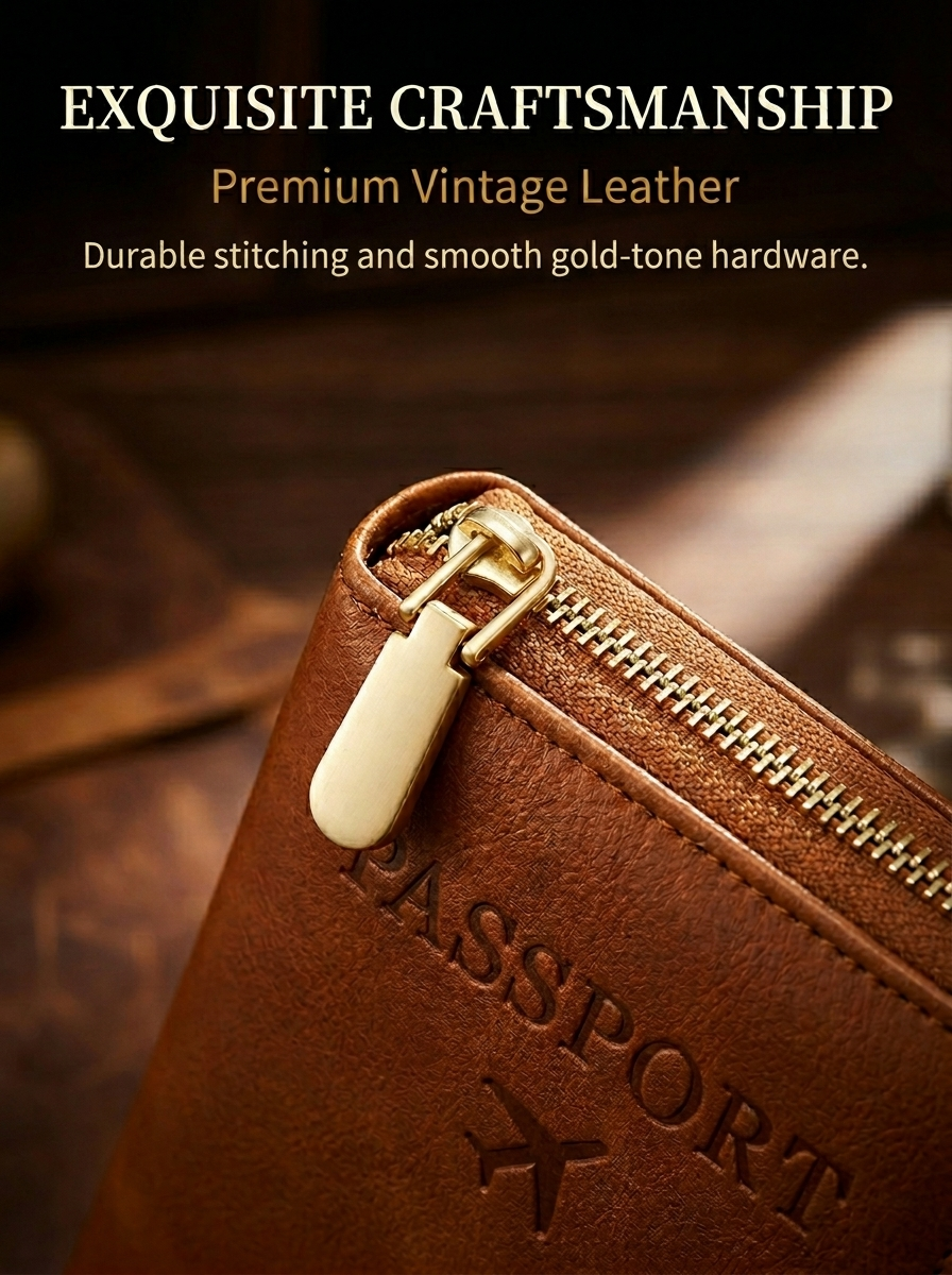 ⏳Limited-time 50% off⏰Multi-Functional RFID Passport Wallet