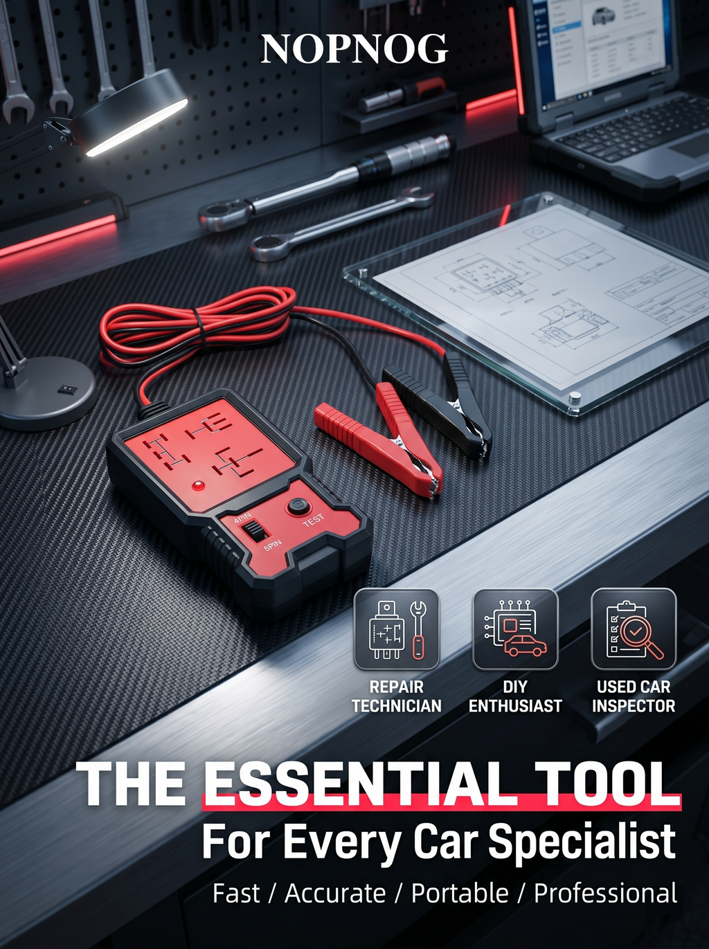 🔥【50,000 Drivers' Favorite Choice】Portable Automotive Circuit Tester – Advanced Diagnostic Tool