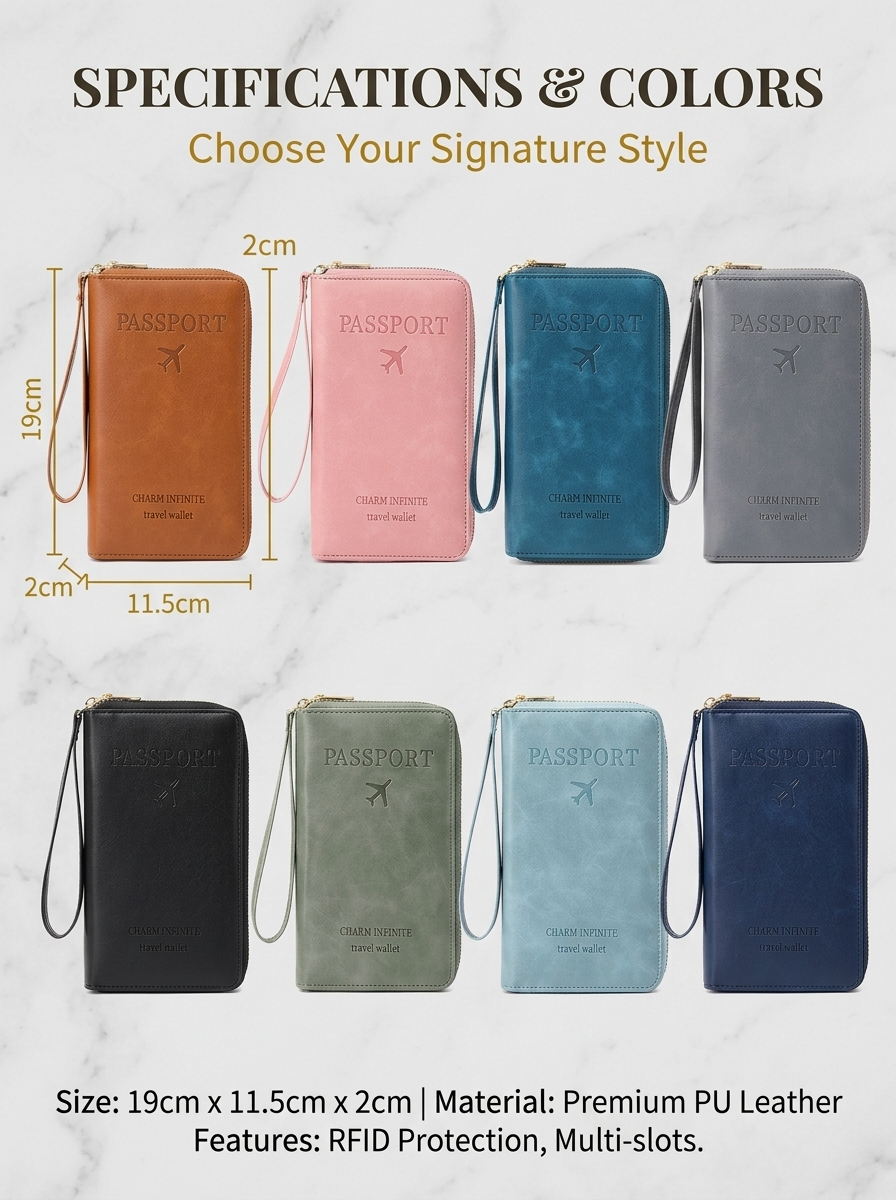 ⏳Limited-time 50% off⏰Multi-Functional RFID Passport Wallet