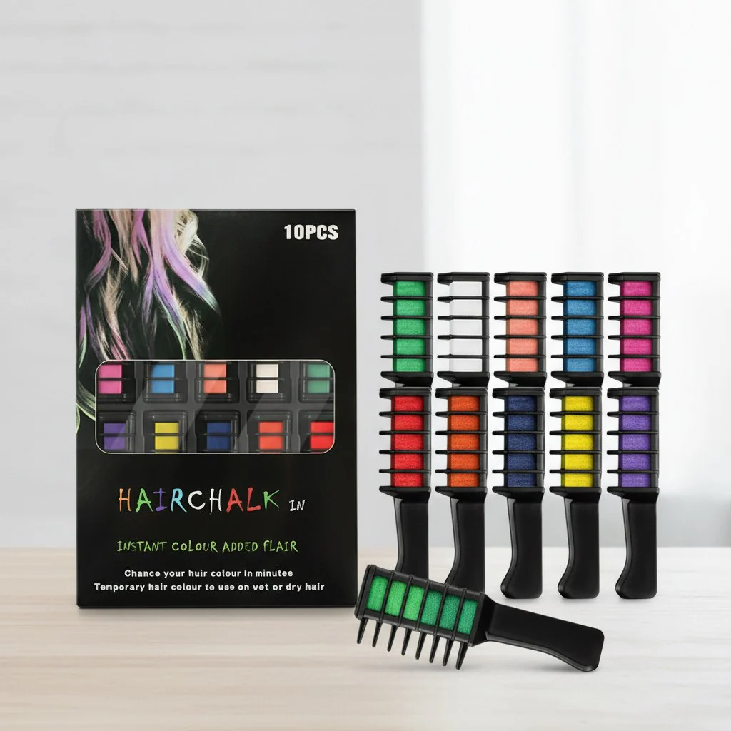 📢📢Buy3 Get 1 Free⏰Temporary Hair Dye Chalk Comb- Cruelty Free🪮